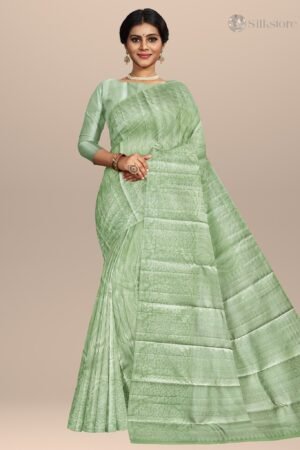 Emerald Whisper Kanjivaram Silk Saree