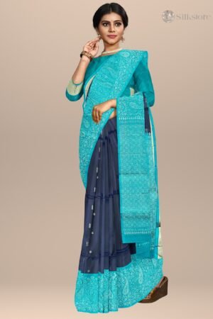 Royal Blue Kanchipuram Silk Woven Saree