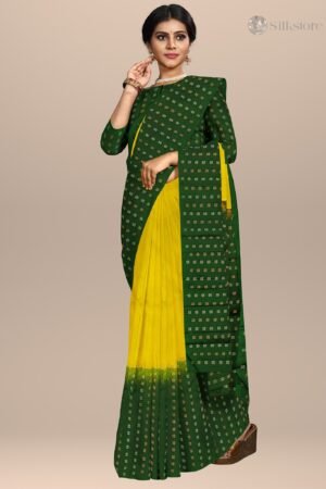 Lemon Lush Heritage Silk Saree