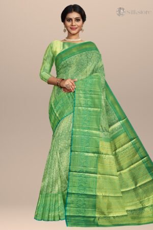 Lush Green Kanjivaram Silk Saree