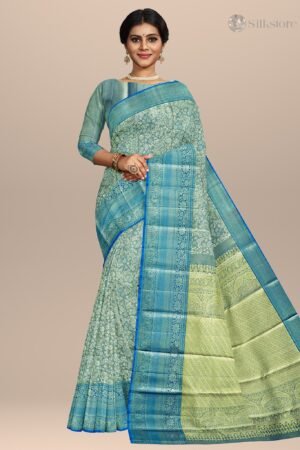Ocean Elegance Kanjivaram Silk Saree