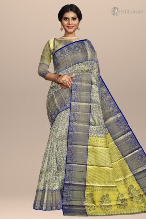 Elegant Blue Kanjivaram Silk Saree