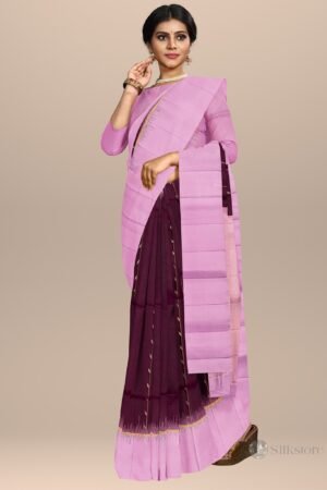 Lavender Luxury Kanchipuram Silk Saree