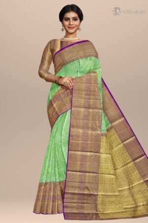 Peacock Harmony Kanjivaram Silk Saree
