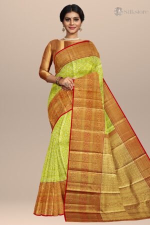 Golden Glow Traditional Kanjivaram Silk Saree