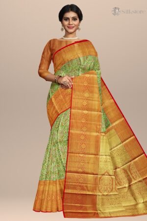 Vintage Garden Weave Kanjivaram Silk Saree
