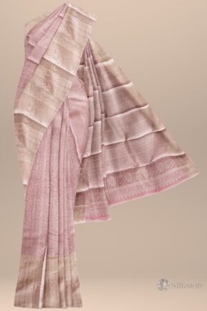 silk saree elegent design with red border